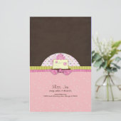 Miss. Jen Cake Candy Bar Wrappers Briefpapier (Stehend Vorderseite)