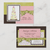Miss. Jen Cake Chubby Business Cards Visitenkarte (Vorne/Hinten)