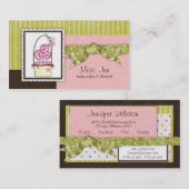 Miss. Jen Candy Business Cards Visitenkarte (Vorne/Hinten)