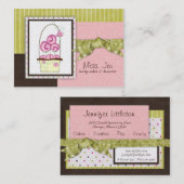 Miss. Jen Candy Chubby Business Cards Visitenkarte (Vorne/Hinten)