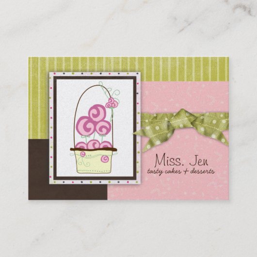 Miss. Jen Candy Chubby Business Cards Visitenkarte (Vorderseite)