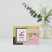 Miss. Jen Candy Chubby Business Cards Visitenkarte (Stehend Vorderseite)