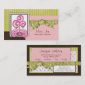 Miss. Jen Just Lolli Business Cards Visitenkarte (Vorne/Hinten)