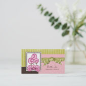 Miss. Jen Just Lolli Business Cards Visitenkarte (Stehend Vorderseite)