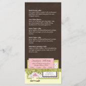 Miss. Jen Menu Rack Cards Menükarte (Rückseite)