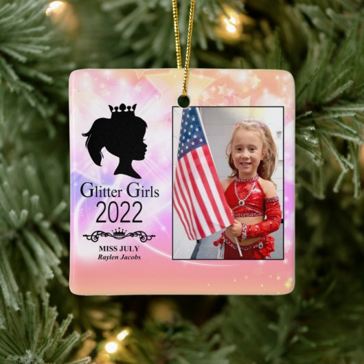 Miss Juli 2022 Keramik Ornament (Baum)