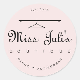 Miss Juli Round Sticker, Glossy Runder Aufkleber