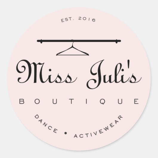 Miss Juli Round Sticker, Glossy Runder Aufkleber (Vorderseite)