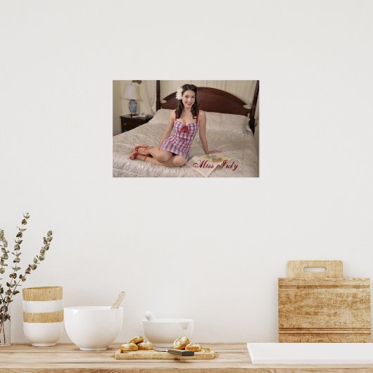 Miss July-Poster Poster (Küche)