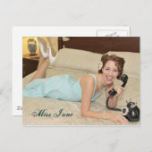 Miss June-Postcard Postkarte (Vorne/Hinten)