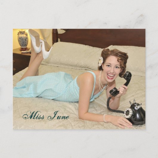 Miss June-Postcard Postkarte (Vorderseite)