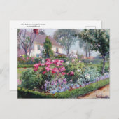 Miss Katharine Ludington's Garden, Matilda Browne Postkarte (Vorne/Hinten)