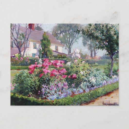 Miss Katharine Ludington's Garden, Matilda Browne Postkarte (Vorderseite)