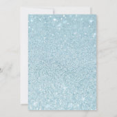 Miss Kinder Grad Blue Glitzer Tropfen Magazine Cov Einladung (Rückseite)