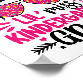 Miss Kindergarten Grad Abschluss Graduated Girls Poster (Ecke)