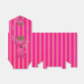 Miss Kitty Pink Glitzer 2s FAVOR BOX Zelt Geschenkschachtel (Ungefaltet)