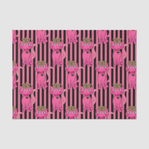 Miss Kitty, rosa Glitzer 4AO-TISSUE WRAPPING PAPIE Seidenpapier
