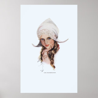 Miss Knickerbocker von Harrison Fisher Poster