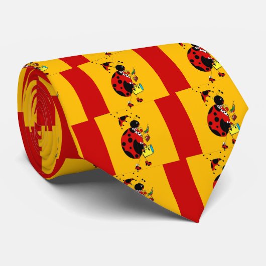 Miss Ladybug Krawatte (Gerollt)