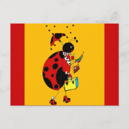 Miss Ladybug Postkarte