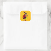 Miss Ladybug Runder Aufkleber (Tasche)