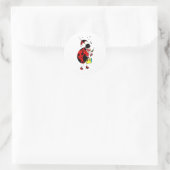 Miss Ladybug Runder Aufkleber (Tasche)
