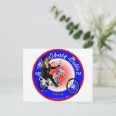 Miss Liberty Belle Postkarte (Stehend Vorderseite)