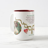 Miss Lily Elsie (Keramik Tasse) Zweifarbige Tasse (Vorderseite Links)