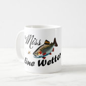 Miss Line Wetter Regenbogenforelle Kaffeetasse (Vorderseite Links)