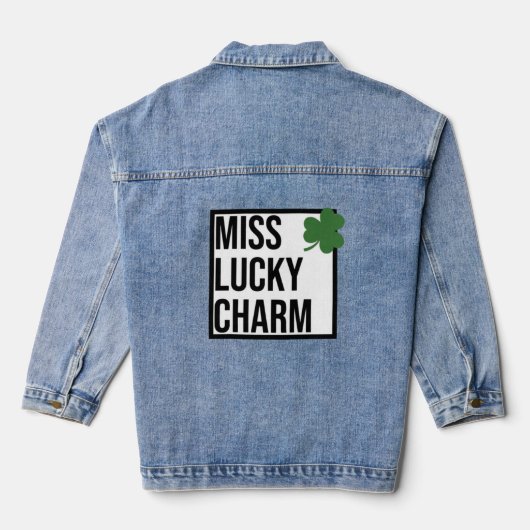 Miss Lucky Charm Jeansjacke (Rückseite)