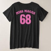 Miss Maggs Große Größe T-Shirt (Design Rückseite)