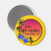 Miss Manila Sunshine '80 - Temptation Island Magnet (Vorderseite/Rückseite)