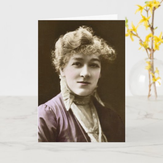 Miss Mary Moore Karte (Gelbe Blume)