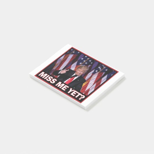 Miss-Me-yet-Trump Post-it Klebezettel (angewinkelt)