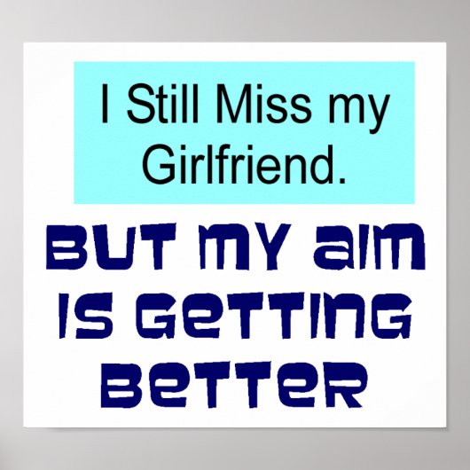 Miss meine Freundin Poster (Vorne)