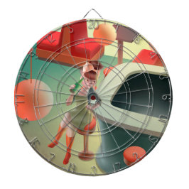 Miss Meow - Bar für späte Nacht Dartscheibe