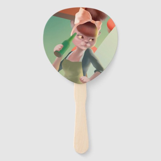 Miss Meow - Bar für späte Nacht Fächer (Rückseite)