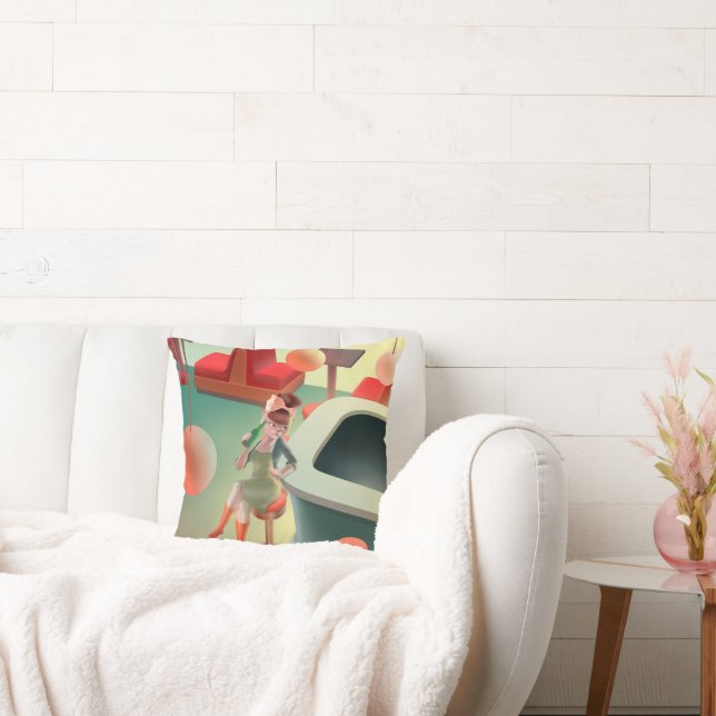 Miss Meow - Bar für späte Nacht Kissen (Liege)