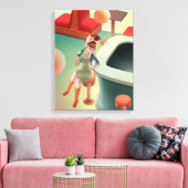 Miss Meow - Bar für späte Nacht Leinwanddruck (Insitu (Wohnzimmer))