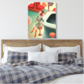 Miss Meow - Bar für späte Nacht Leinwanddruck (Insitu (Schlafzimmer))