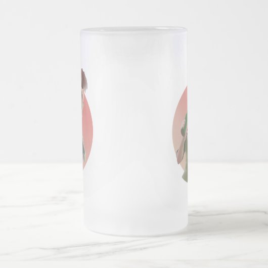 Miss Meow - Bar für späte Nacht Mattglas Bierglas (Mittel)