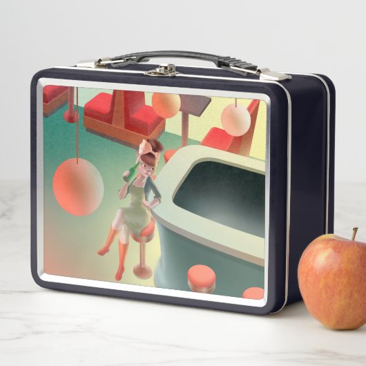 Miss Meow - Bar für späte Nacht Metall Brotdose (Beispiel)