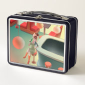 Miss Meow - Bar für späte Nacht Metall Brotdose (Vorderseite)