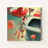 Miss Meow - Bar für späte Nacht Notizblock (Rückseite)