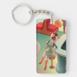 Miss Meow - Bar für späte Nacht Schlüsselanhänger