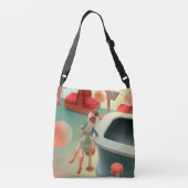 Miss Meow - Bar für späte Nacht Tragetaschen Mit Langen Trägern (Rückseite)