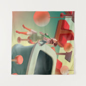 Miss Meow - Bar für späte Nacht Wandteppich (Vorderseite (Horizontal))