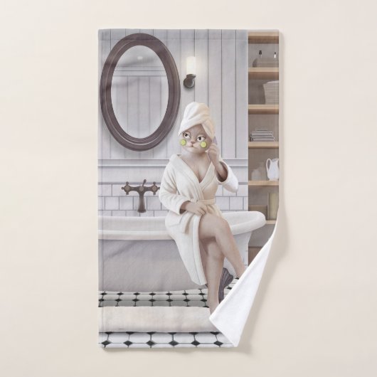 Miss Meow - Recharge Mode: The Art of Doing Nothin Handtuch (Handtuch)