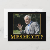 Miss mich doch? George W. Bush Postkarte (Vorne/Hinten)