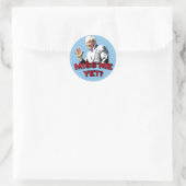 Miss mich doch? George W Bush Tshirt Runder Aufkleber (Tasche)